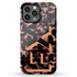 3D Camo Initials Dark Tort iPhone Case